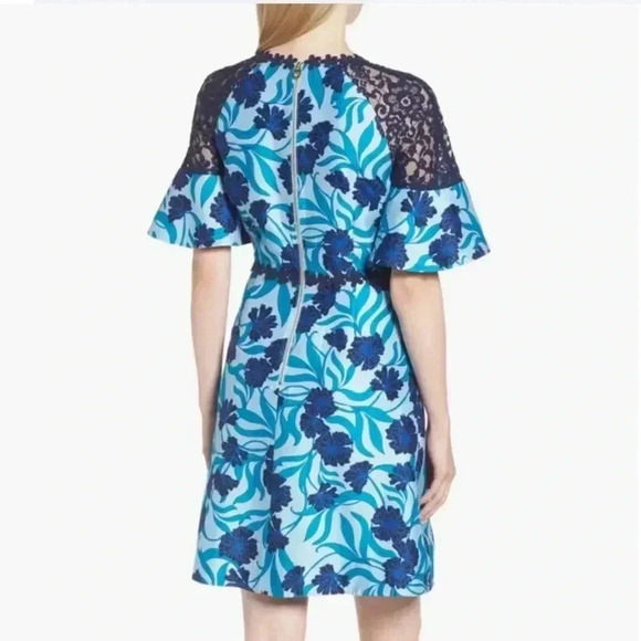 Draper James Blue Buttercup Bloom Floral Dress Size 6 - Picture 2 of 15